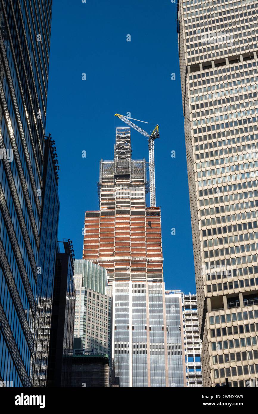 Baustelle an der 270 Park Avenue, Whole Block Supertall, NYC, USA 2024 Stockfoto