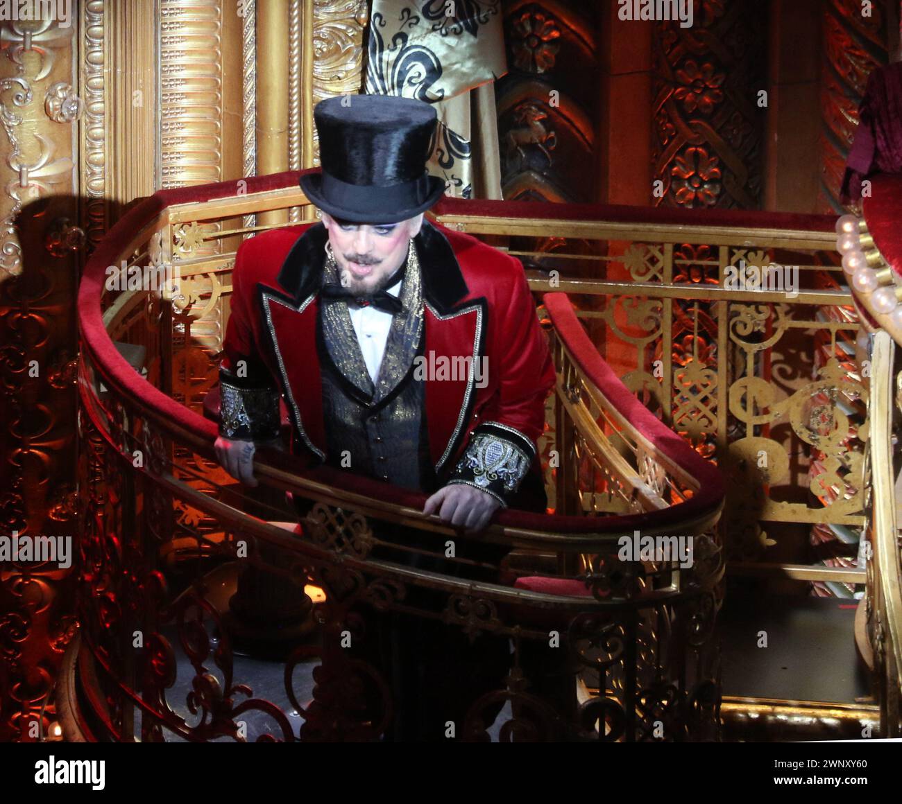 3. März 2024 Boy George in Moulin Rouge das Musical im Al Hirschfeld Theater auf 302 West 45 Street Foto von John Barrett/PHOTOlink.net 917-754-8588 Stockfoto