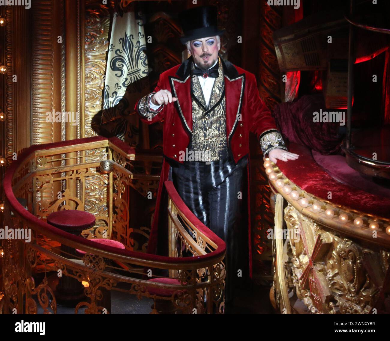 3. März 2024 Boy George in Moulin Rouge das Musical im Al Hirschfeld Theater auf 302 West 45 Street Foto von John Barrett/PHOTOlink.net 917-754-8588 Stockfoto