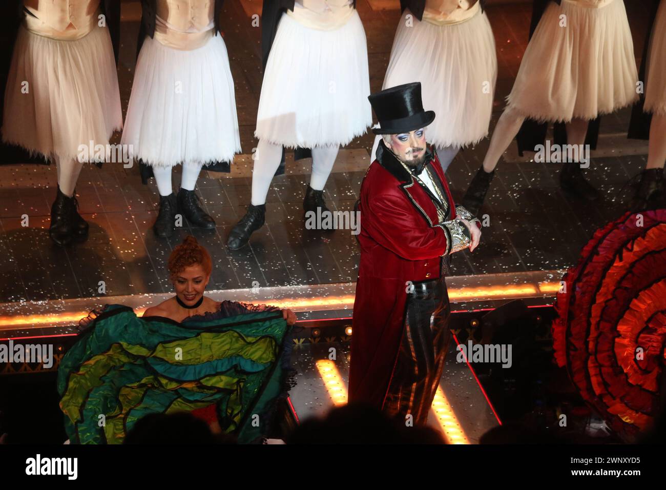 3. März 2024 Boy George in Moulin Rouge das Musical im Al Hirschfeld Theater auf 302 West 45 Street Foto von John Barrett/PHOTOlink.net 917-754-8588 Stockfoto
