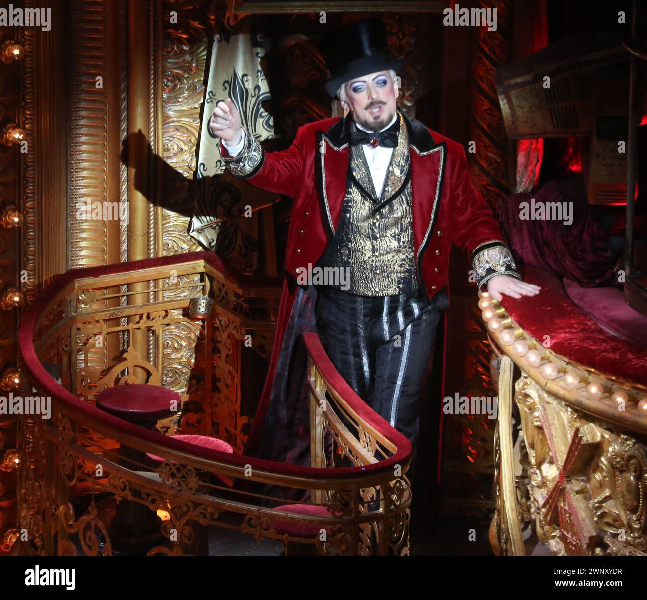 3. März 2024 Boy George in Moulin Rouge das Musical im Al Hirschfeld Theater auf 302 West 45 Street Foto von John Barrett/PHOTOlink.net 917-754-8588 Stockfoto
