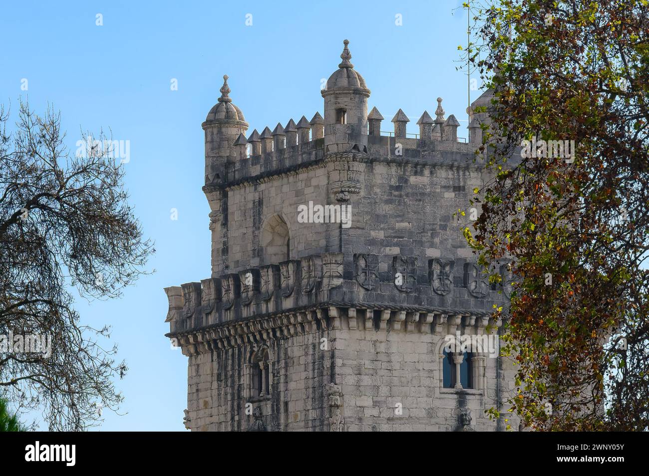 Turm von Belem oder Torre de Belem, LISSABON, PORTUGAL Stockfoto