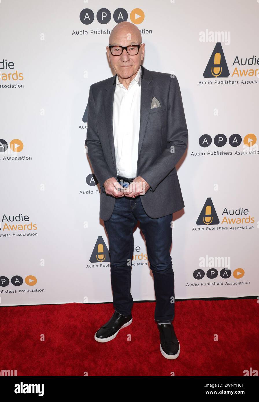 Los Angeles, Ca. März 2024. Patrick Stewart bei den Audie Awards 2024 am 4. März 2024 im Avalon Hollywood in Los Angeles, Kalifornien. Quelle: Faye Sadou/Media Punch/Alamy Live News Stockfoto