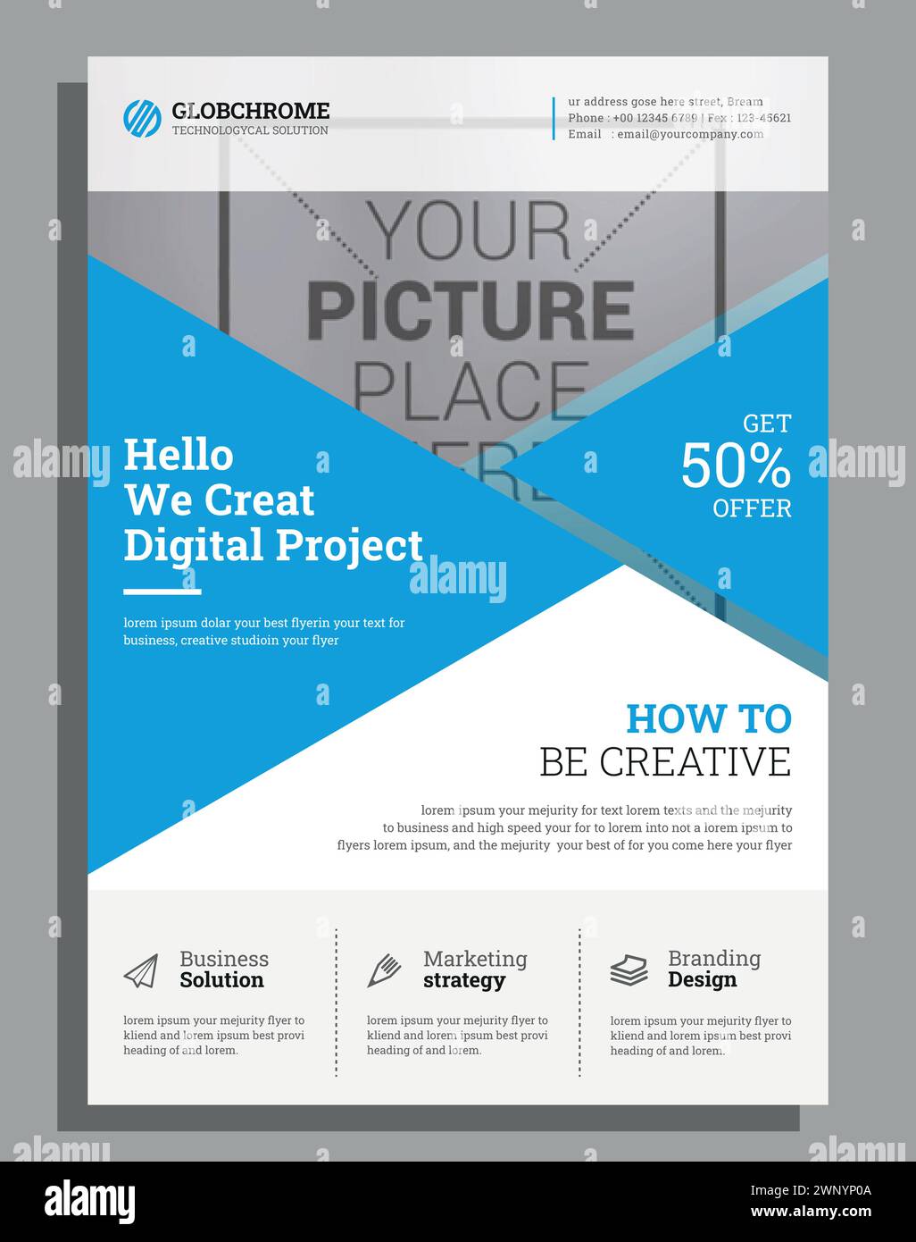 Vector Moderne Corporate Business Flyer Design Vorlage Stock Vektor
