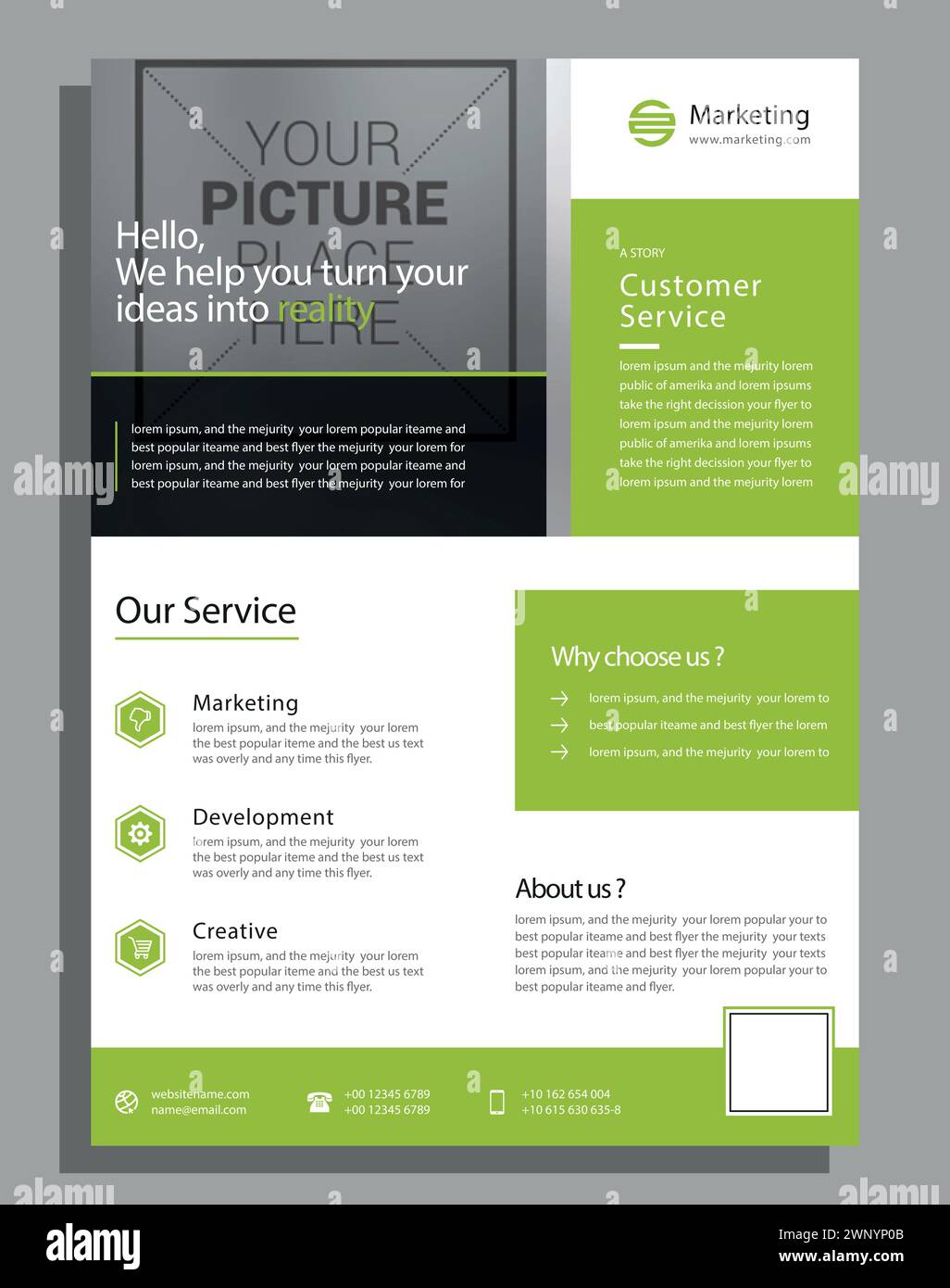 Vector Moderne Corporate Business Flyer Design Vorlage Stock Vektor