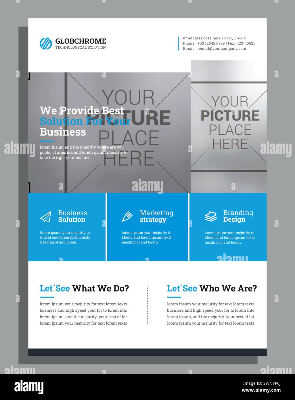 Vector Moderne Corporate Business Flyer Design Vorlage Stock Vektor