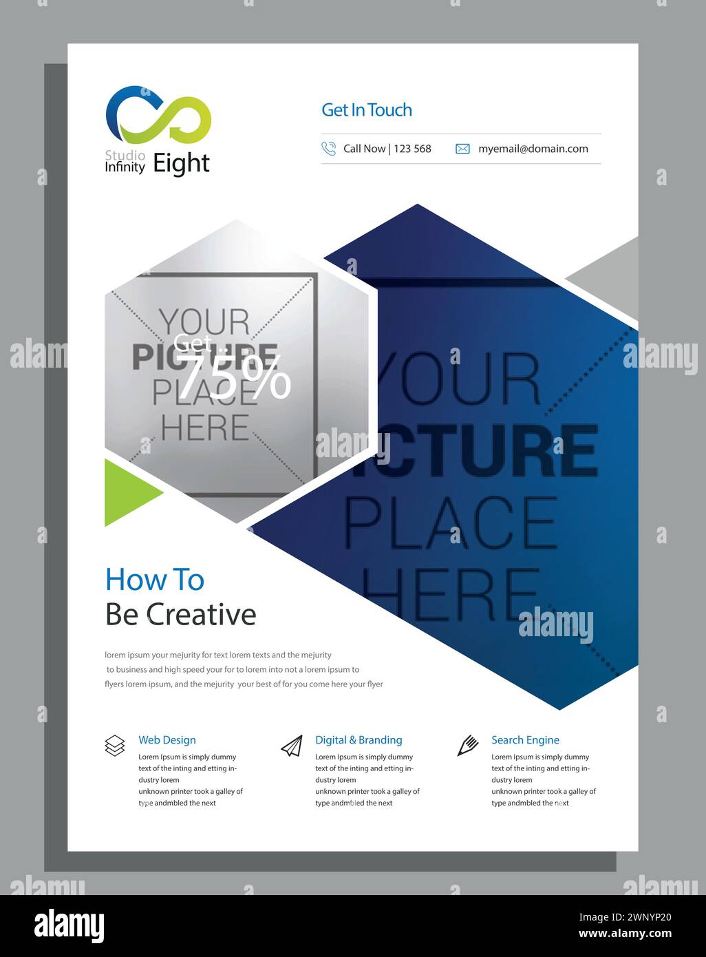 Vector Moderne Corporate Business Flyer Design Vorlage Stock Vektor