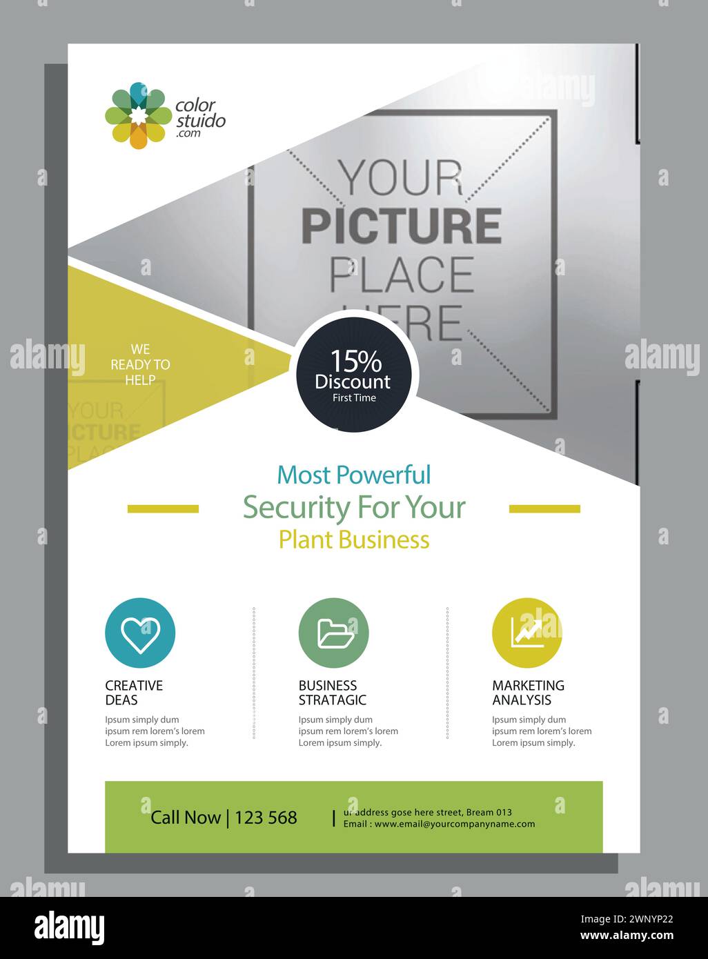 Vector Moderne Corporate Business Flyer Design Vorlage Stock Vektor