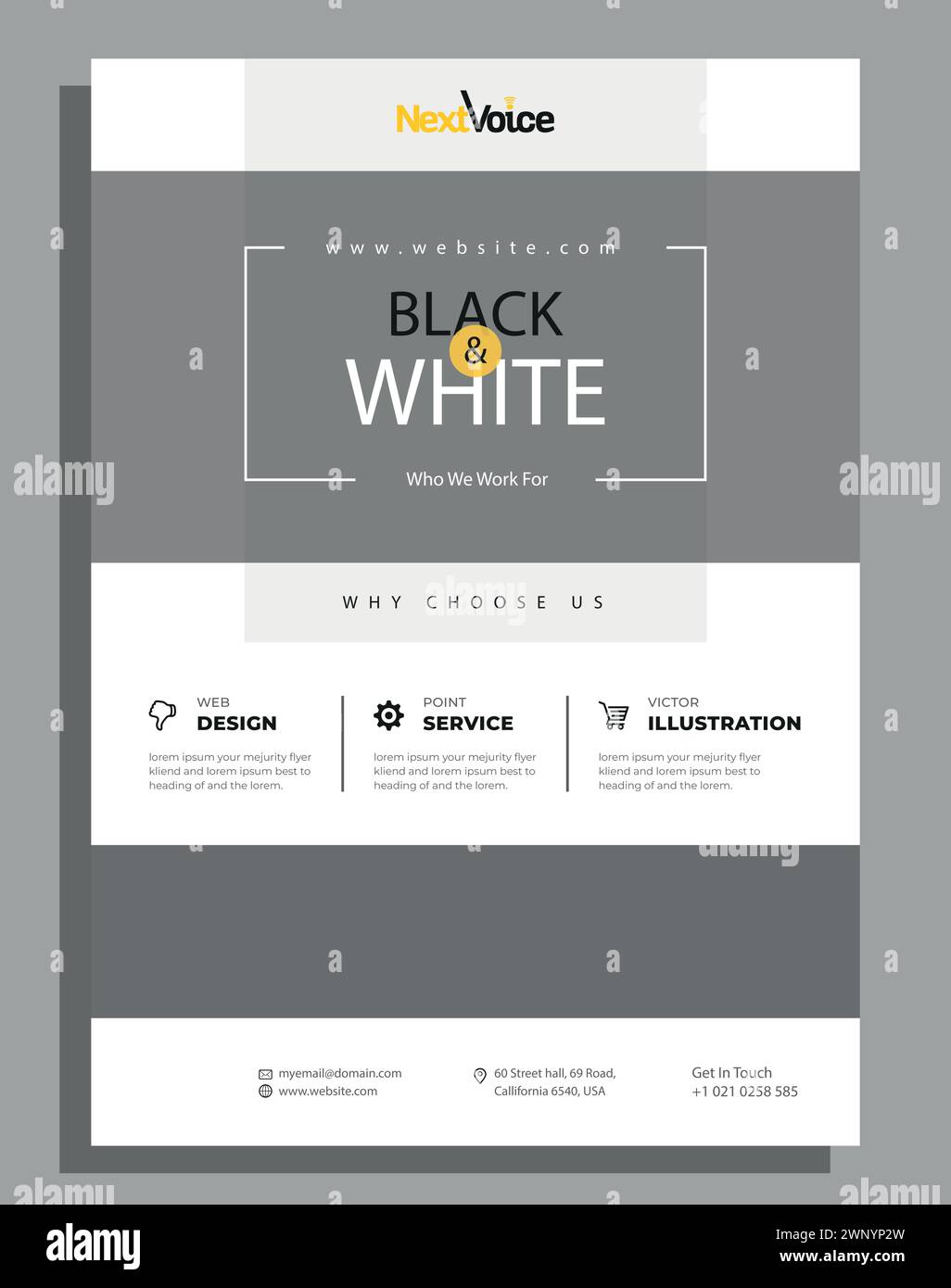 Vector Moderne Corporate Business Flyer Design Vorlage Stock Vektor