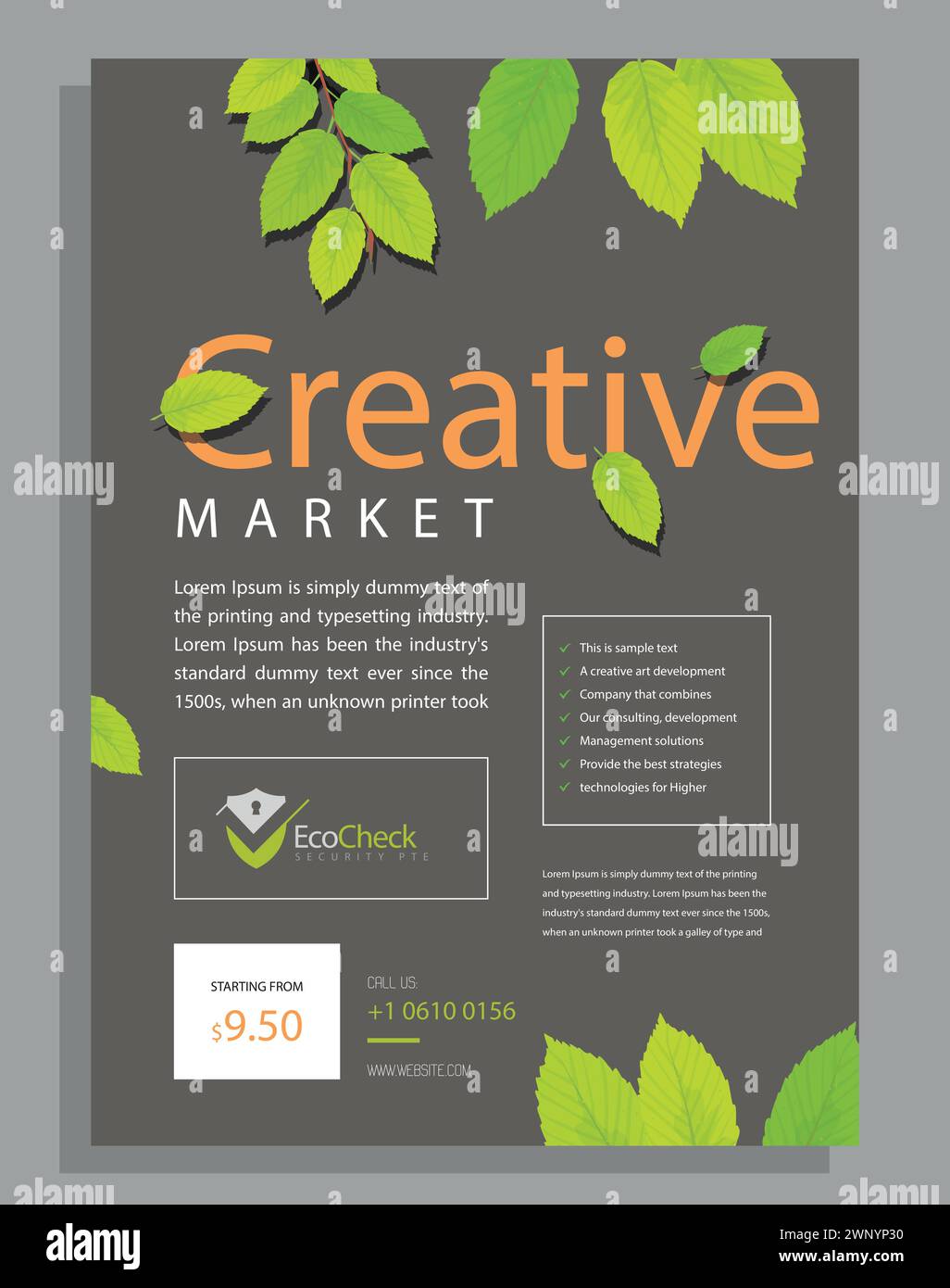 Vector Moderne Corporate Business Flyer Design Vorlage Stock Vektor