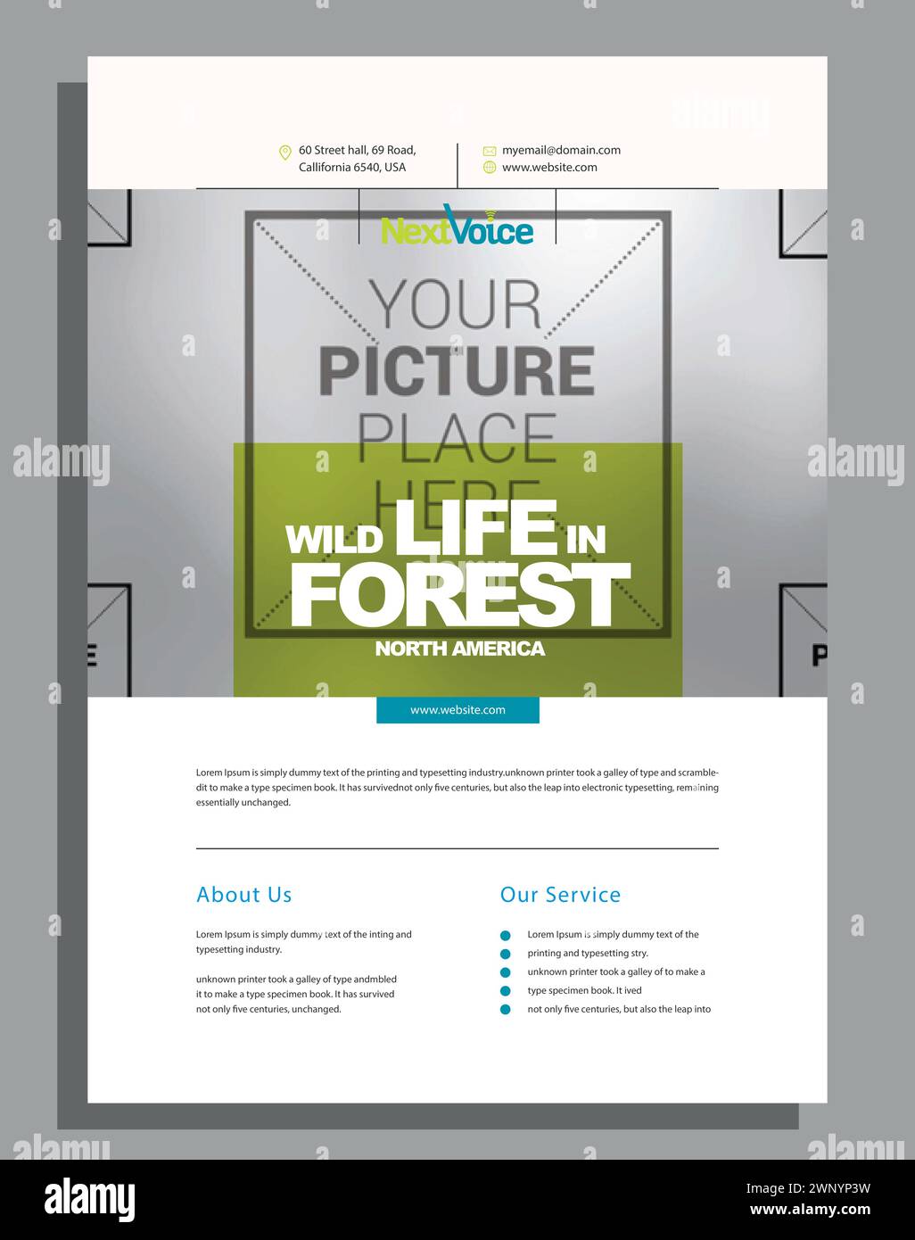 Vector Moderne Corporate Business Flyer Design Vorlage Stock Vektor