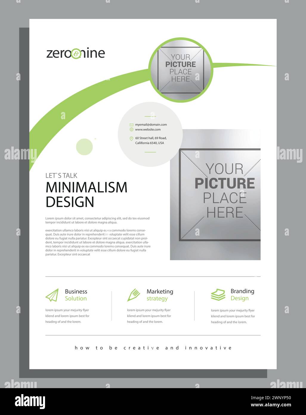 Vector Moderne Corporate Business Flyer Design Vorlage Stock Vektor