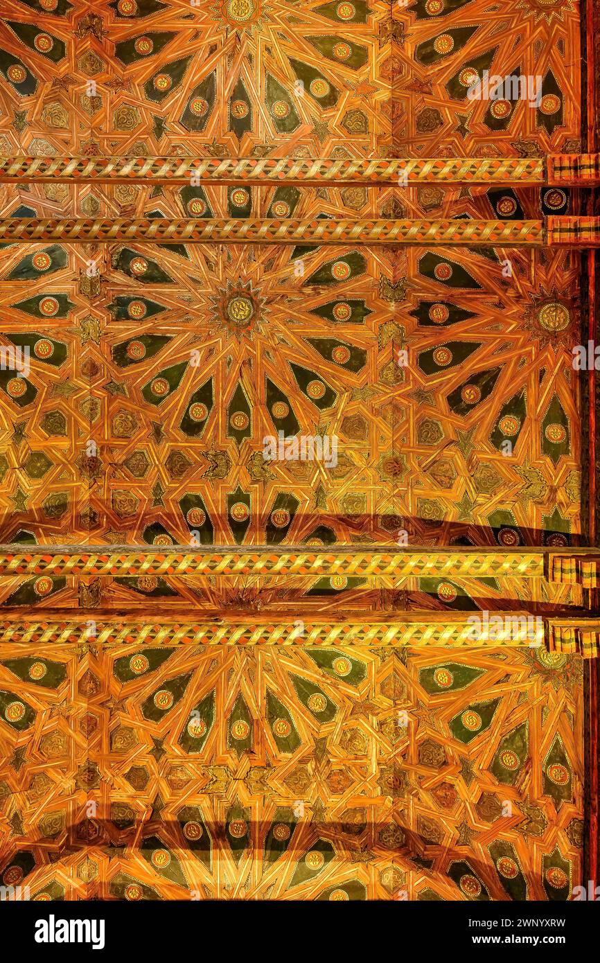 Antike Musterdekoration in Alcazar von SEGOVIA, SPANIEN Stockfoto