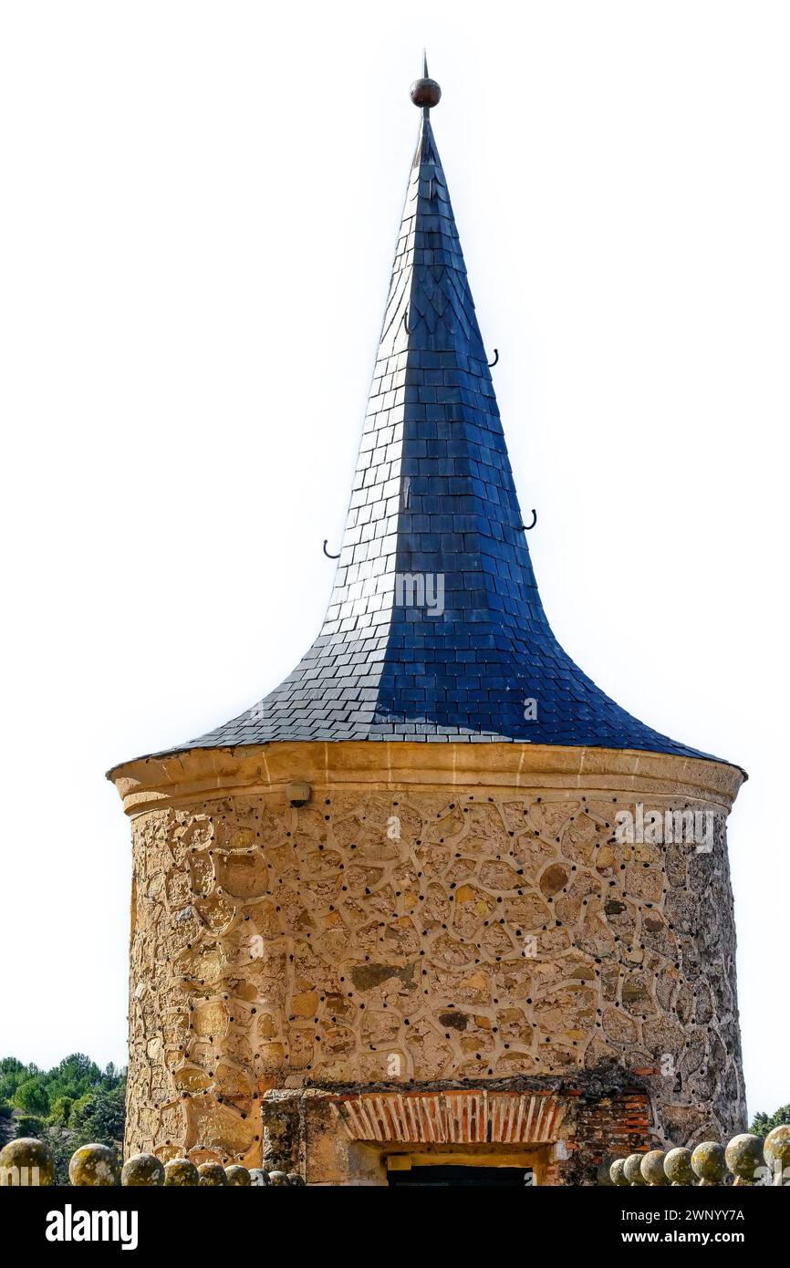 Turm in Alcazar von SEGOVIA, SPANIEN Stockfoto