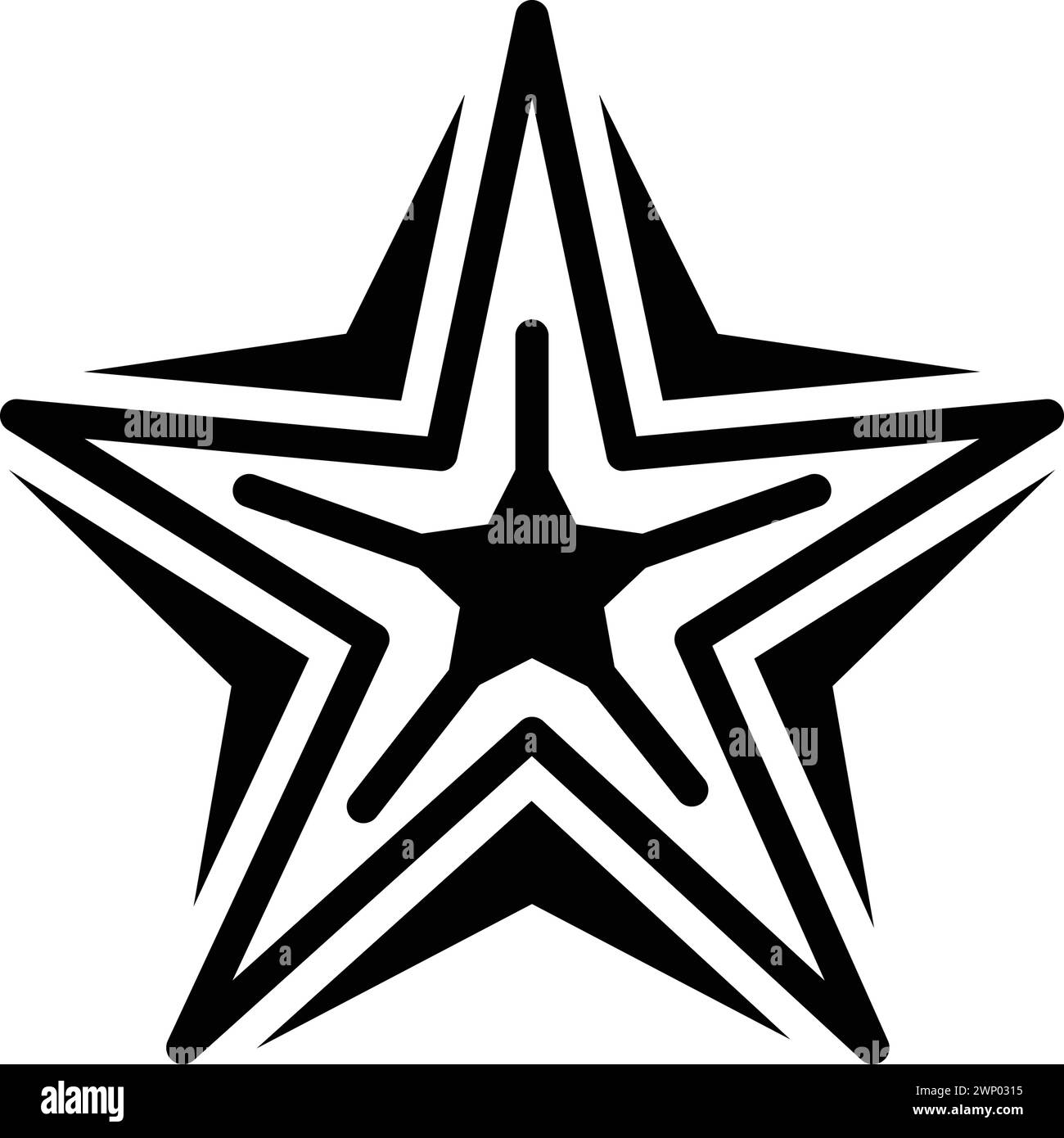 Symbol für Exotik, Meer Stock Vektor