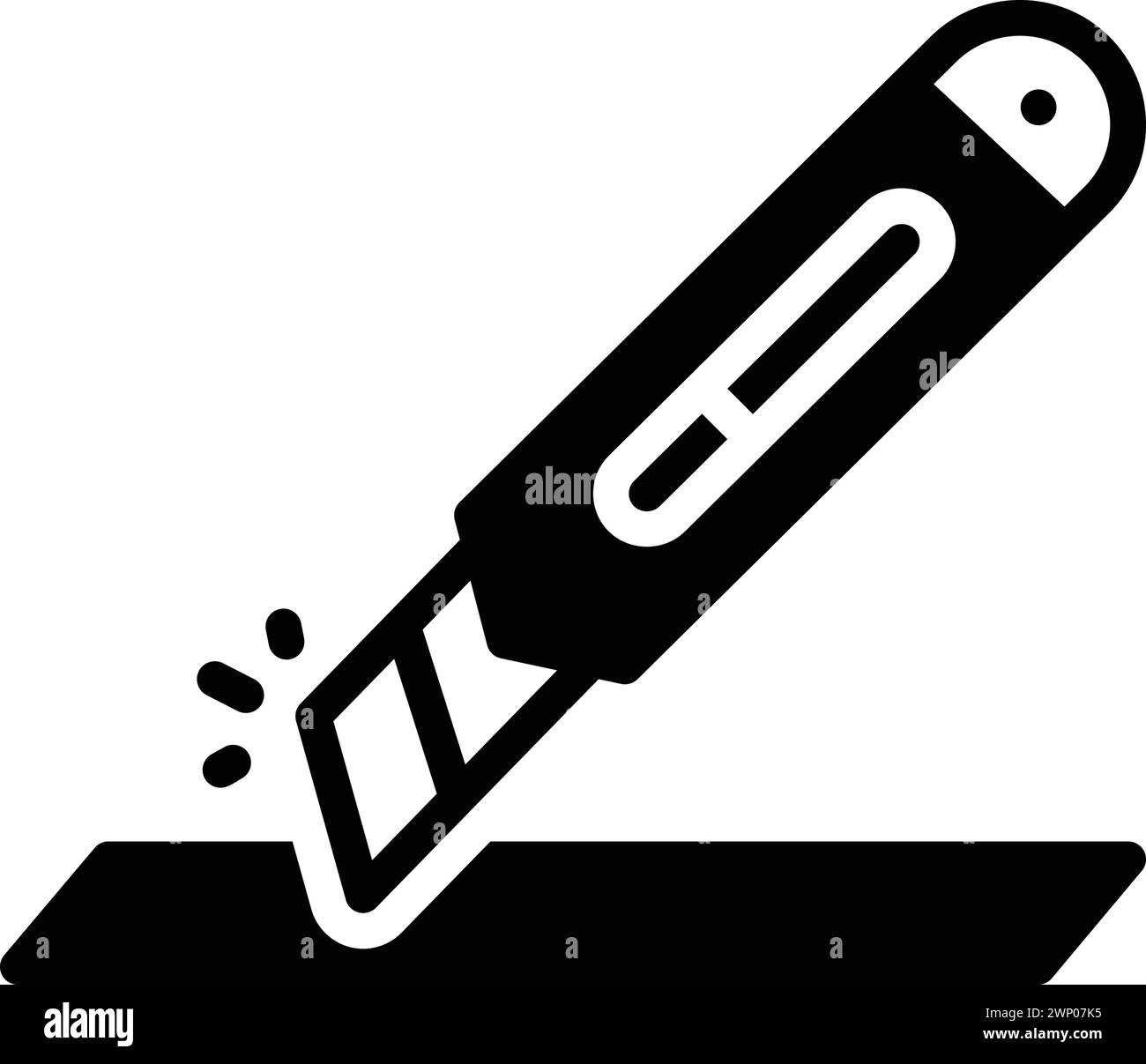Symbol für Schnitt, Messer Stock Vektor