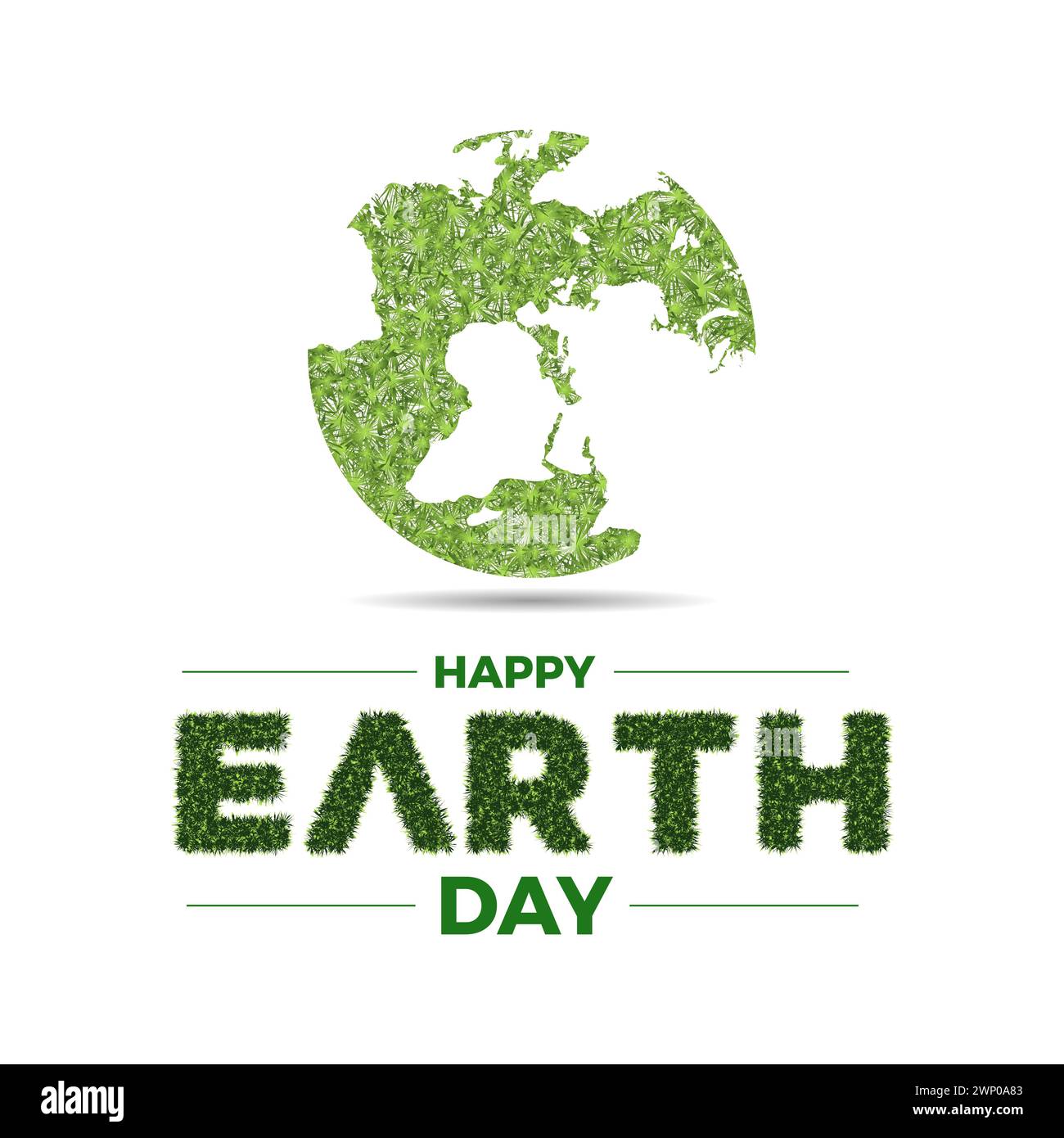 Der Tag der Erde wird jedes Jahr am 22. April gefeiert, Vektorbanner, Flyer, Poster und Social Medial Template Design. Stock Vektor