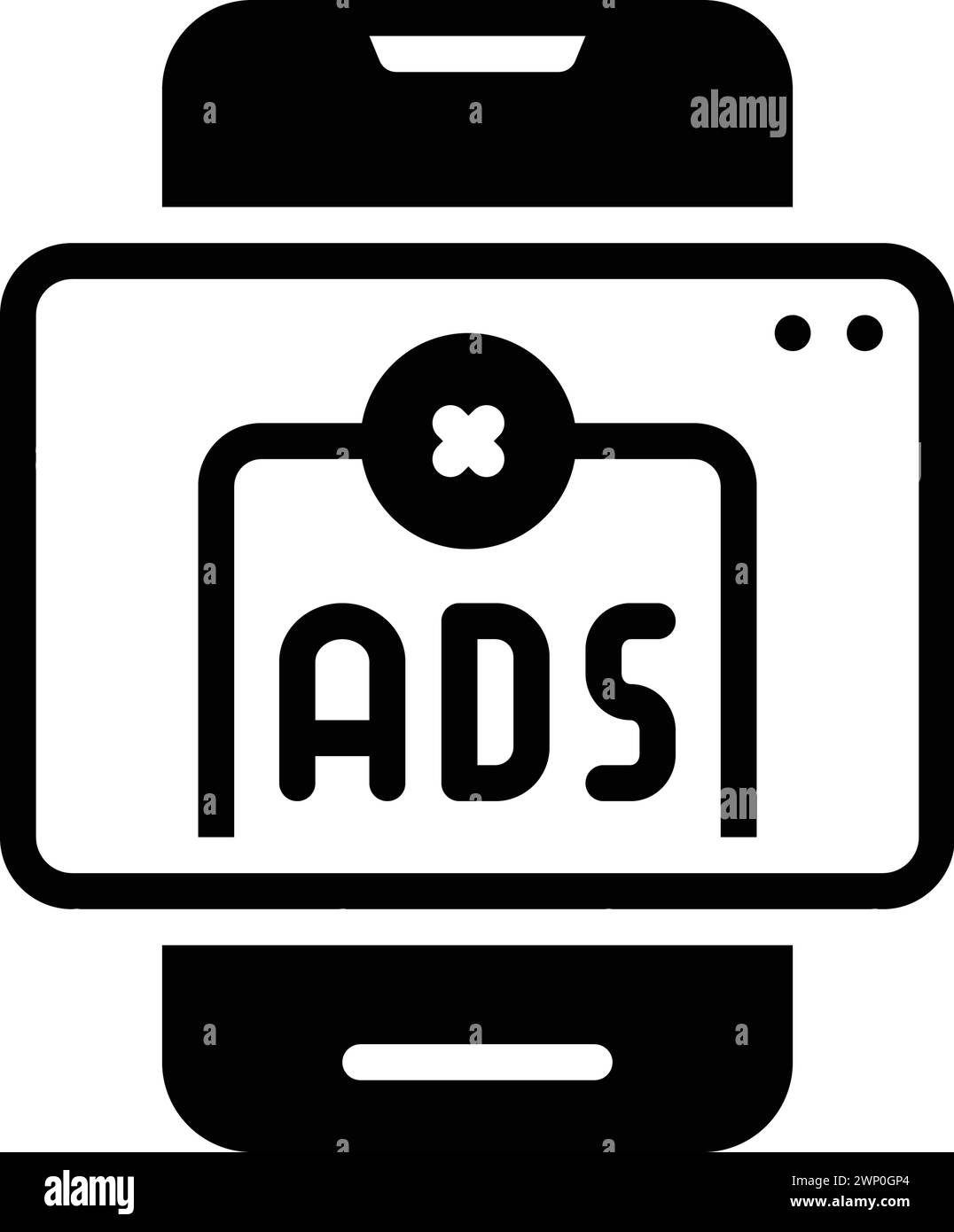 Symbol für Werbung, Blurb Stock Vektor