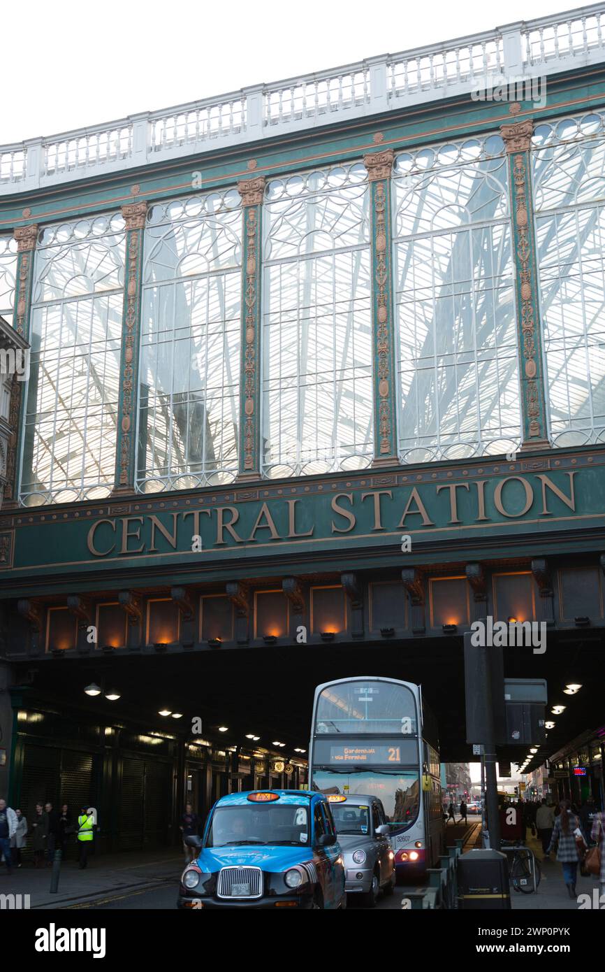 UK, Glasgow, Schottland, Glasgow Central Railway Station. Stockfoto