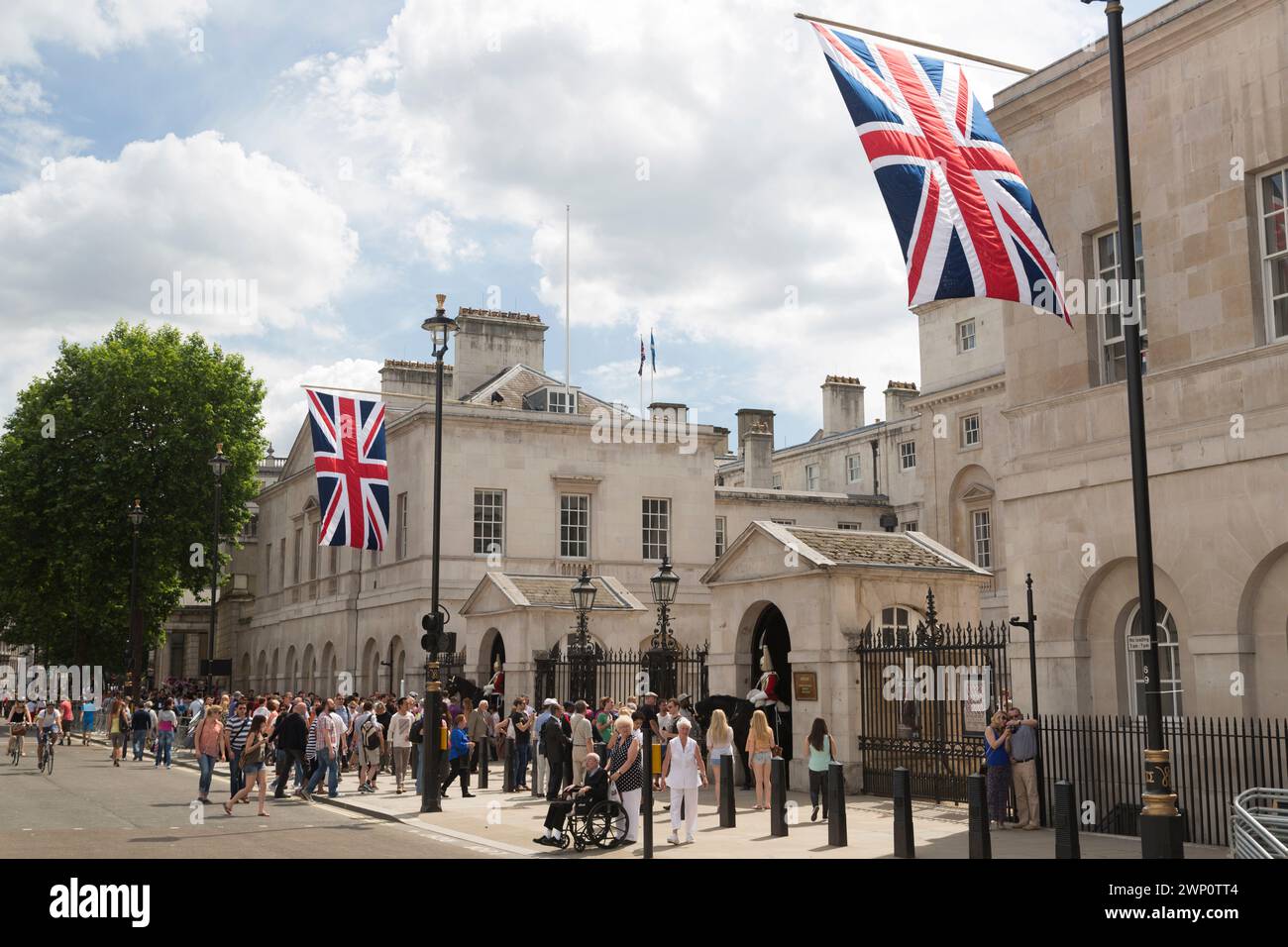 Großbritannien, London, Horse Guards, Whitehall. Stockfoto