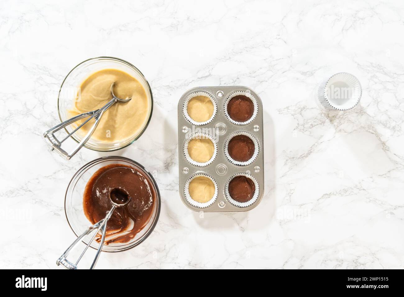 Extravagante Cupcakes für die Geburtstagsfeier Stockfoto