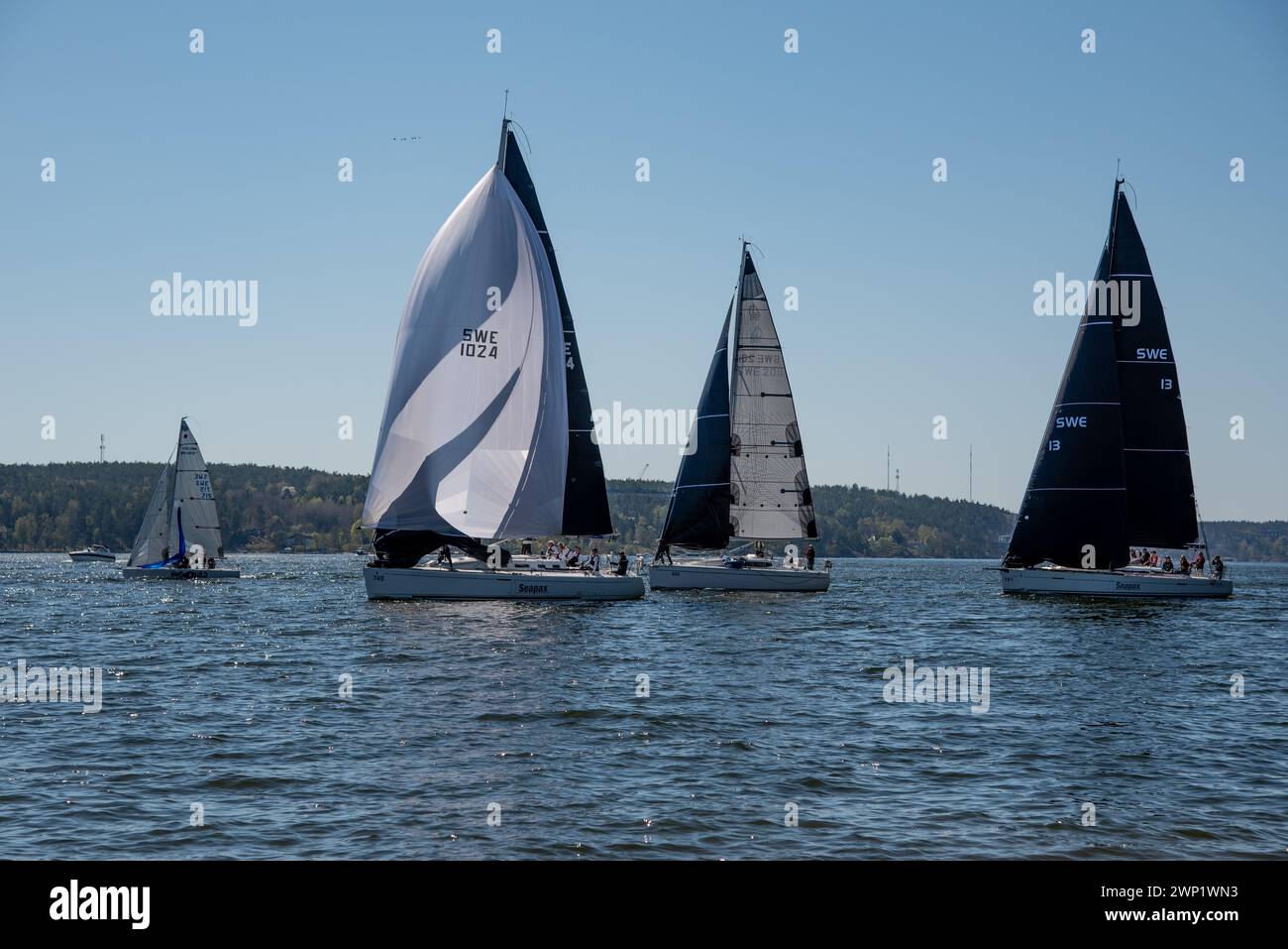 Lidingö runt 2023 Regatta Stockfoto