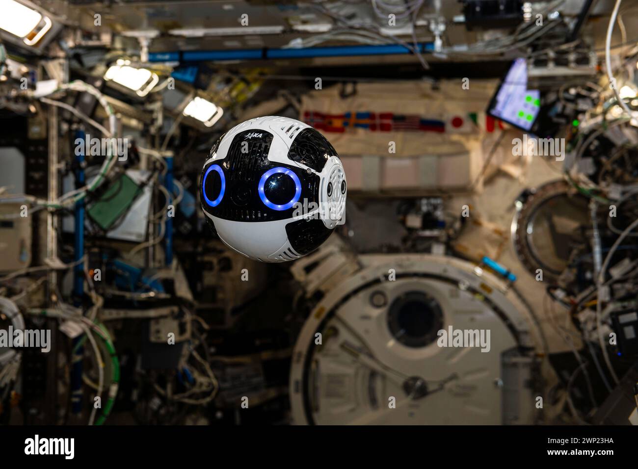 ISS – 27. Februar 2024 – JEM (Japan Aerospace Exploration Agency), auch bekannt als JEM (Japanese Experiment Module) Stockfoto