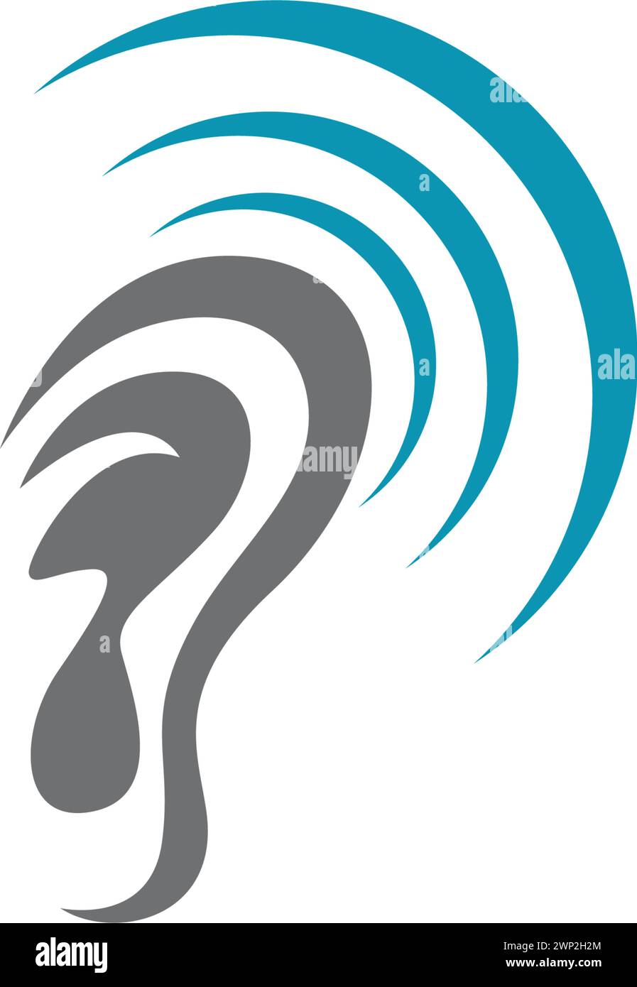 Anhörung Logo Vorlage vektor Icon Design Stock Vektor