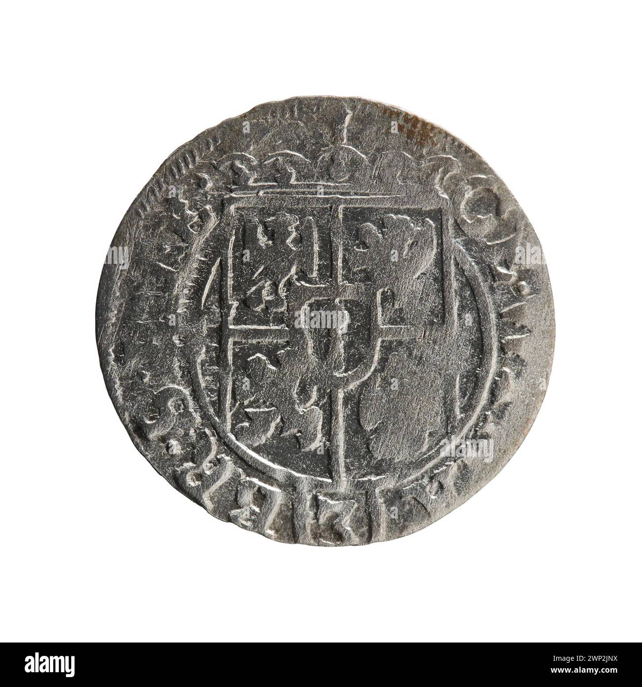 Streckenentwurf von Ernest Pfahler, 1626, mit detailliertem Layout, struktureller Komposition und künstlerischen Elementen von Gleisen aus dem 17. Jahrhundert. Stockfoto