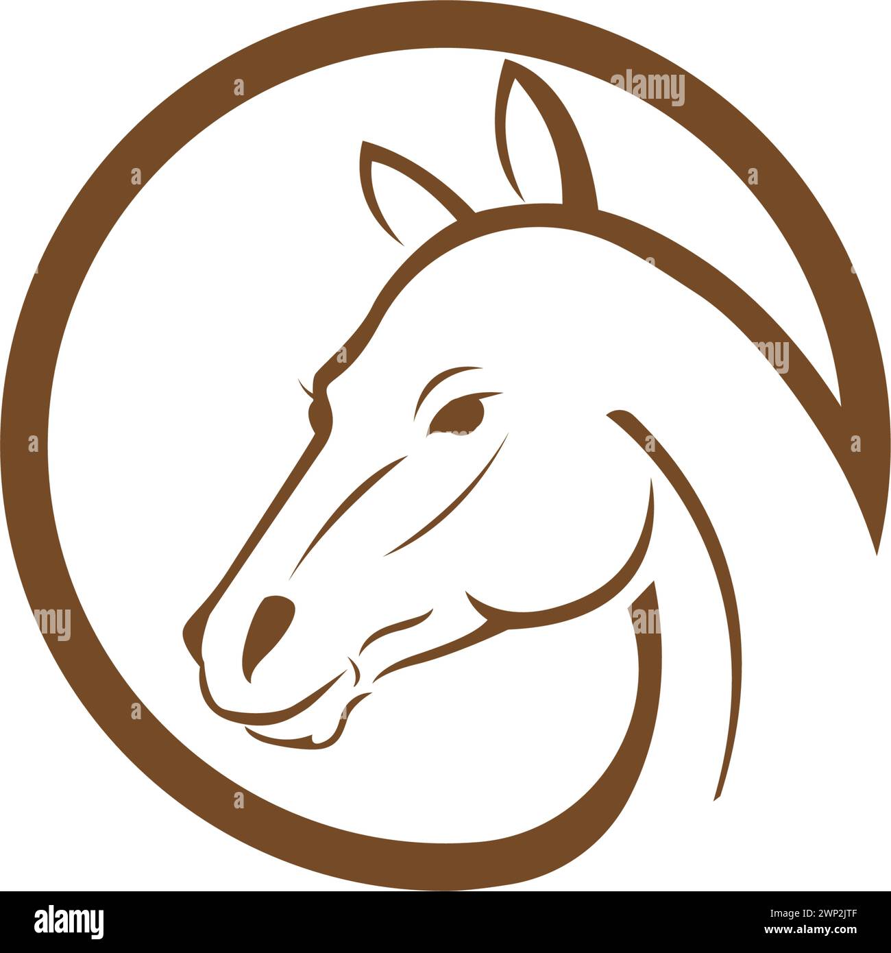 Horse Logo Template Vector Illustration Design Stock Vektor