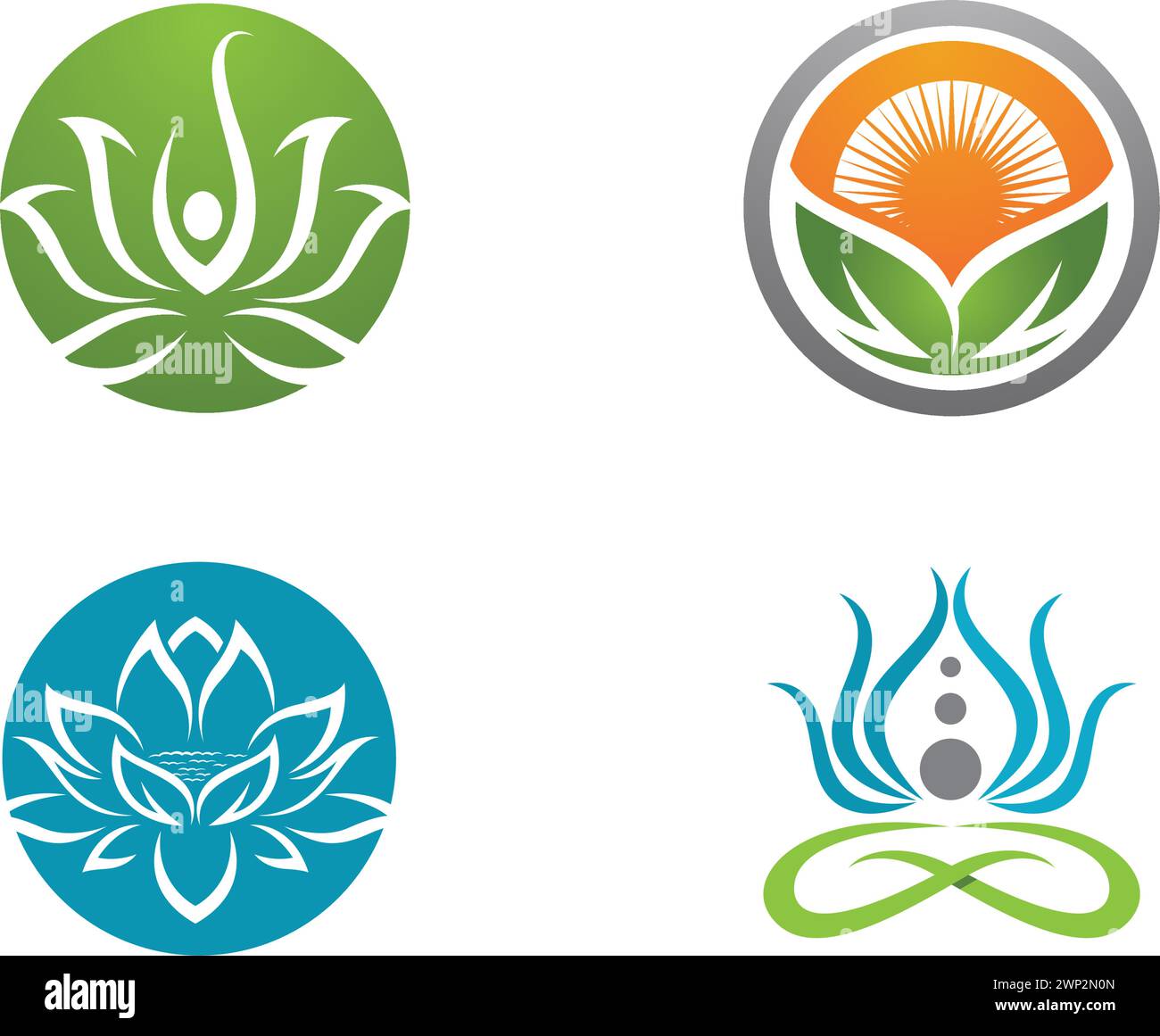 Schönheit Vektor Lotus Blumen Design logo Symbol Vorlage Stock Vektor
