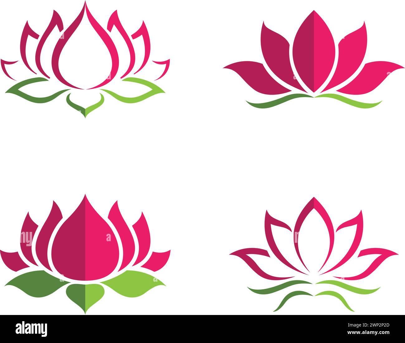 Schönheit Vektor Lotus Blumen Design logo Symbol Vorlage Stock Vektor