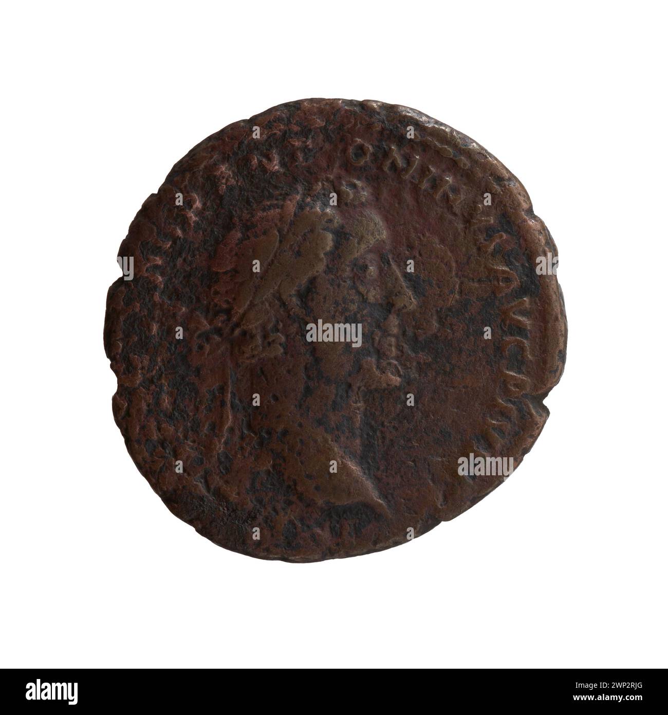 AS; Antoninus Pius (86-161; römischer Kaiser 138-161); 150-151 (150-00-00-151-00-00); Stockfoto