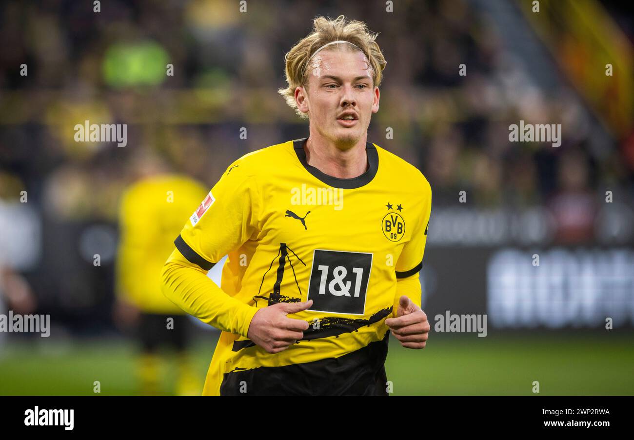 Dortmund Deutschland. Februar 2024. Julian Brandt (BVB) Borussia Dortmund - TSG 1899 Hoffenheim 25.02.2024 Copyright (nur für journalistische Zwecke) Stockfoto