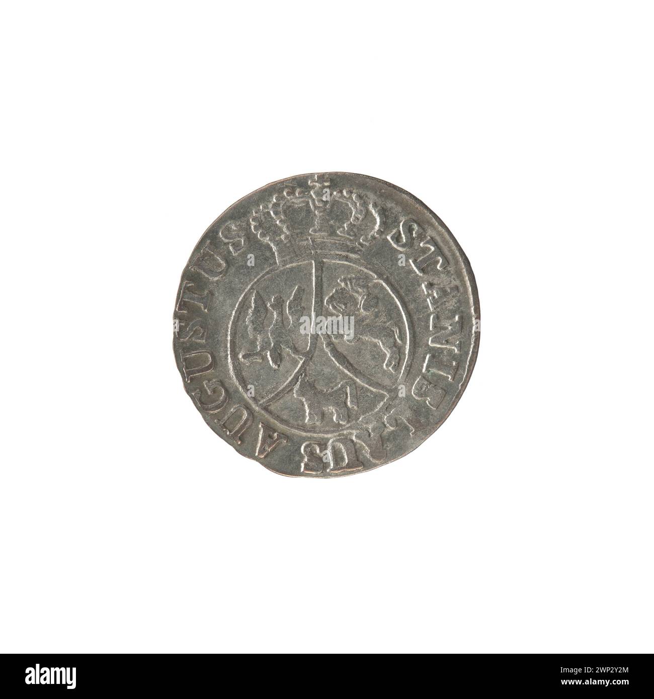 Eine Krone aus dem Jahr 1795, die König Stanisław August Poniatowski gehörte und die polnische königliche Autorität und zeremonielle Tradition repräsentiert. Stockfoto