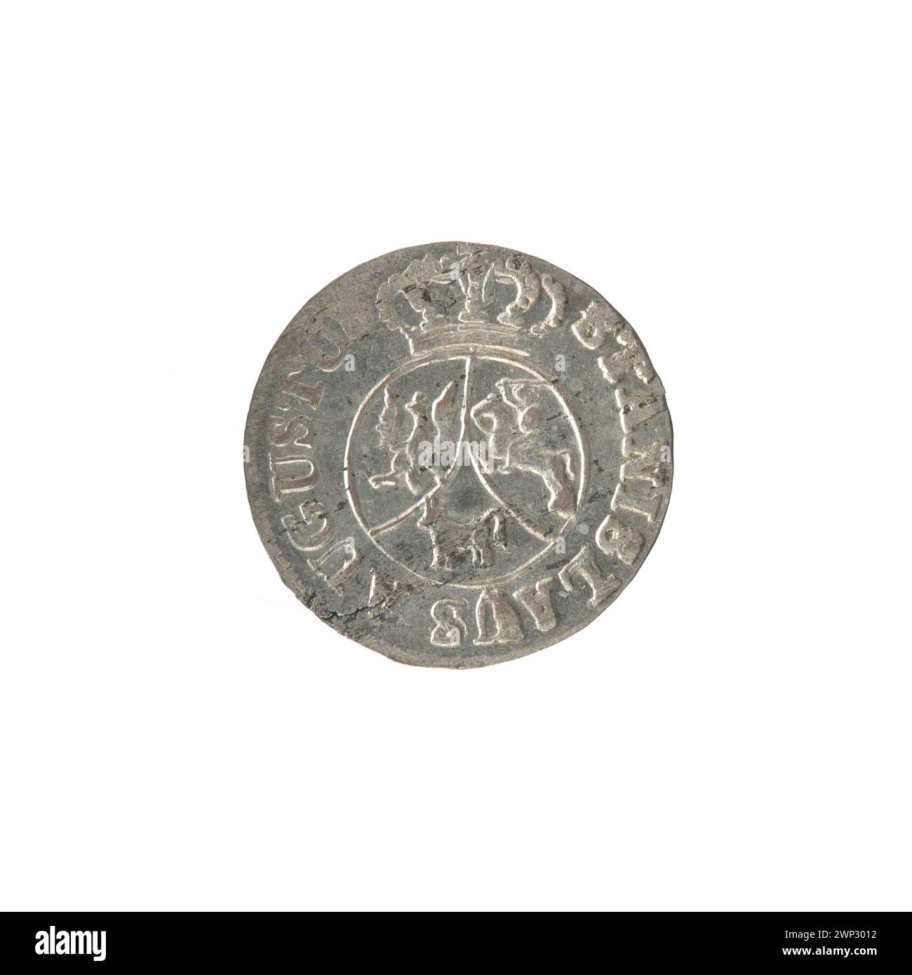 Eine Krone aus dem 18. Jahrhundert von Stanisław August Poniatowski, die 1795 verwendet wurde und die zeremonielle Autorität und den Status des polnischen Königs repräsentiert. Stockfoto