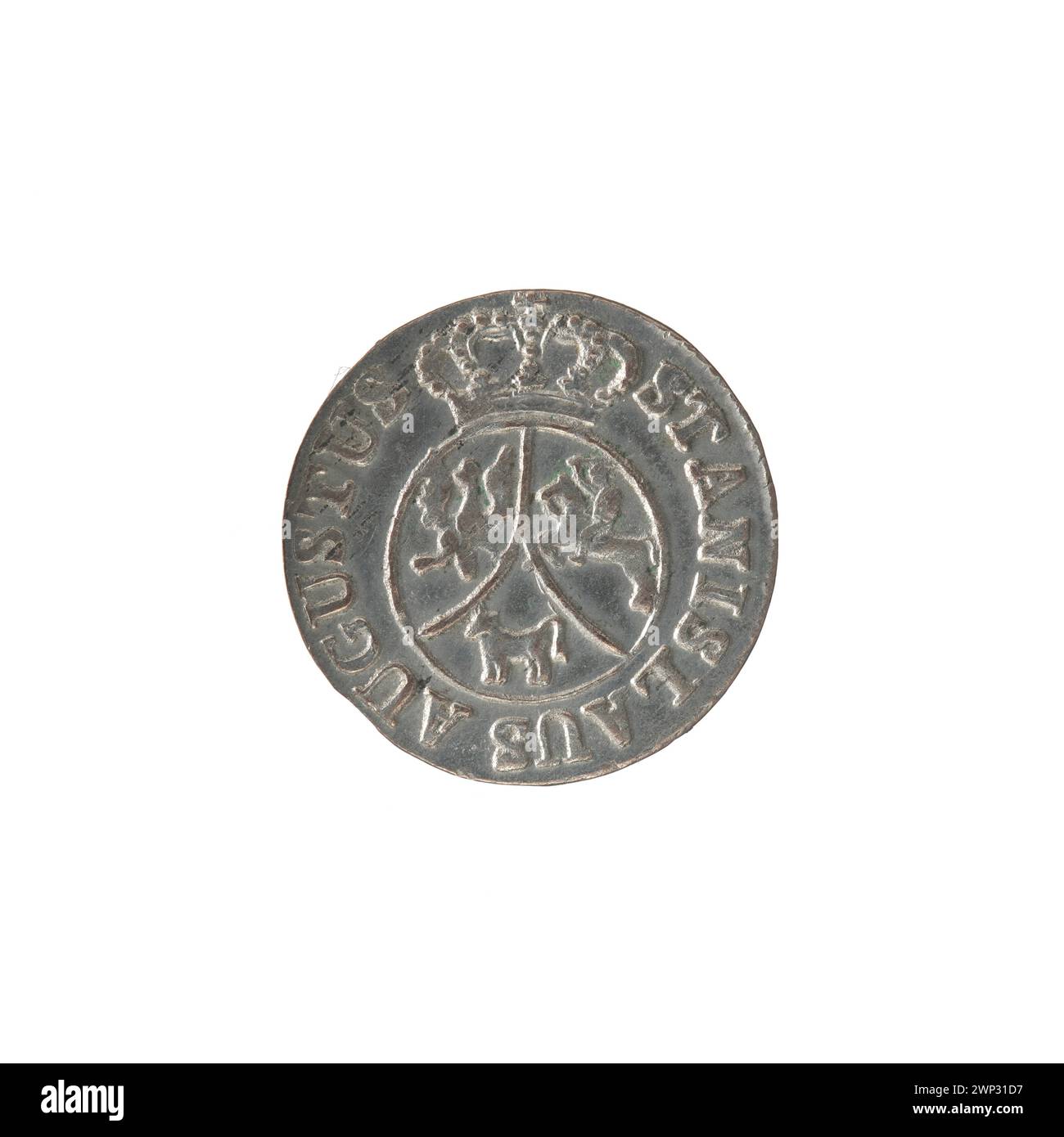 Die Krone von Stanisław August Poniatowski, dem letzten König von Polen (1764–1795), wurde 1795 verwendet und repräsentierte die königliche Autorität und zeremonielle Regalen des Polnisch-Litauischen Commonwealth. Stockfoto