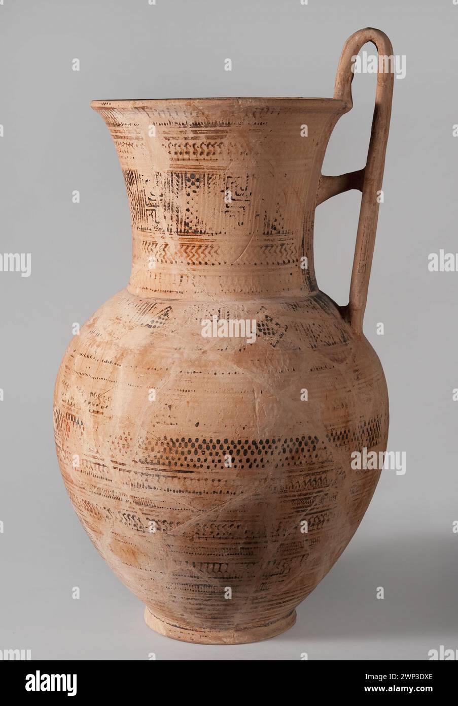 Pitcher; unbekannte Dachwerkstatt; 725-700 v. Chr. (-725-00-00--700-00-00); Nationalmuseum, Szczecin, geometrische Keramik Stockfoto