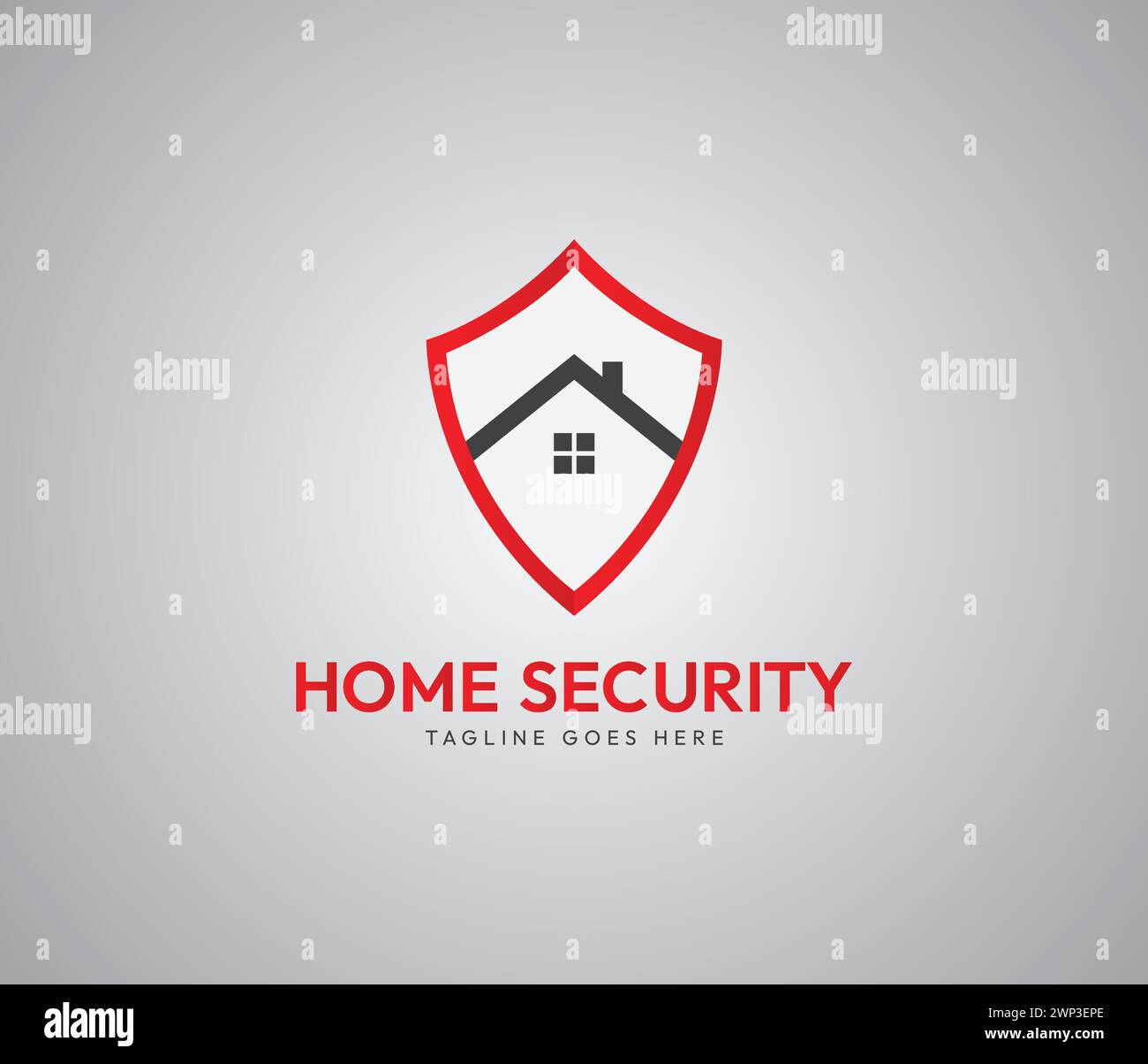 Home Security Logo, Shield Logo Vector Template Design Stock Vektor