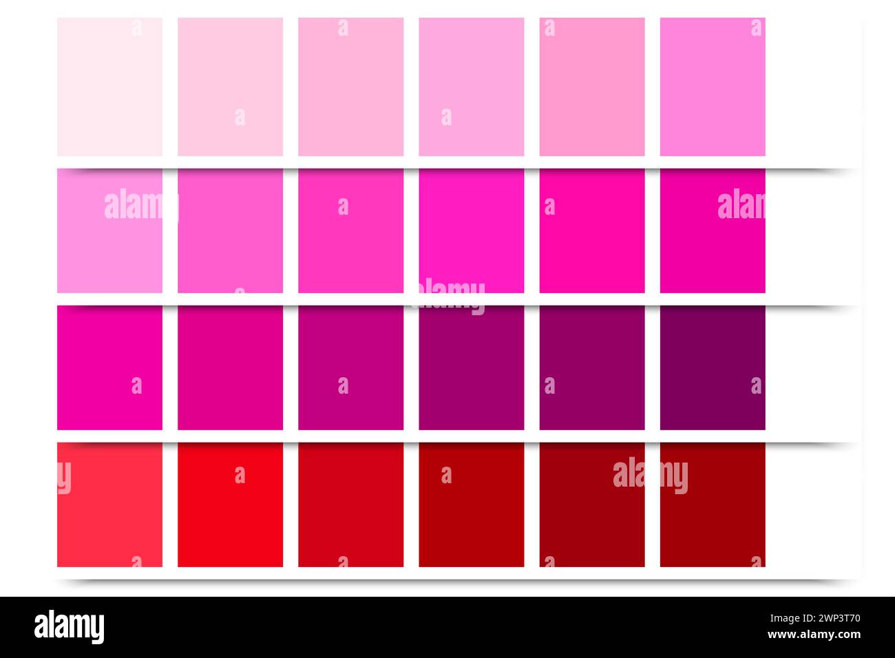 himbeerpalette. Trendiger STYLE. Pastellfarben. Vektorabbildung. Rohbild. EPS 10. Stock Vektor