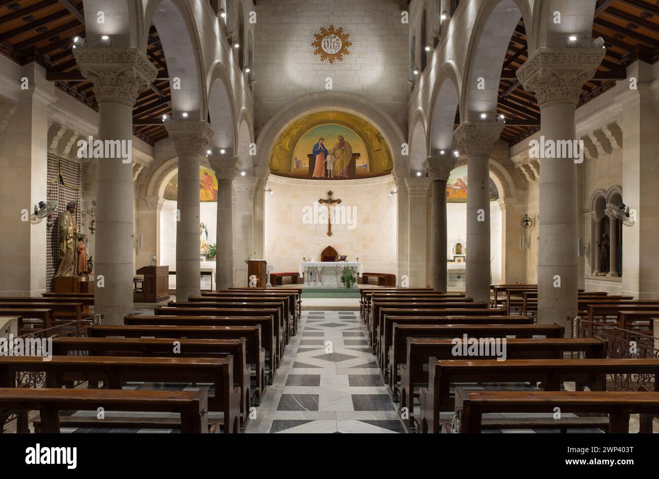 St. Joseph's Church, Nazareth, Israel Stockfoto