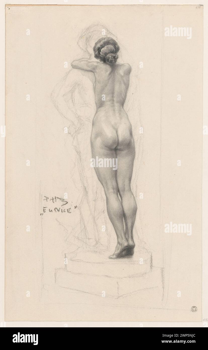 Illustration von Eunice für Henryk Sienkiewicz's „Quo Vadis“ von Piotr Stachiewicz (1858–1938), die eine weibliche Figur in zeitgenössischer Kleidung darstellt, Teil der Sammlung Dominik Witke-Jeżewski, die zwischen 1896 und 1901 entstand. Stockfoto