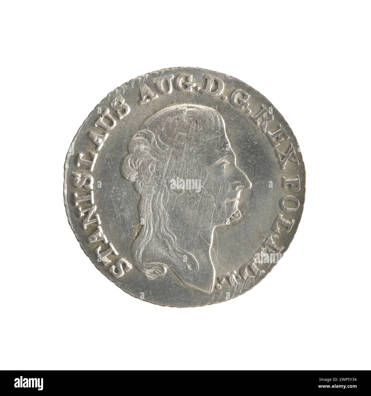 Die feierliche Krönung von König Stanisław August Poniatowski im Jahr 1792, die seine formelle Anerkennung als Herrscher über Polen feierte und die Rituale und Insignien der polnischen Monarchie des 18. Jahrhunderts widerspiegelte. Stockfoto