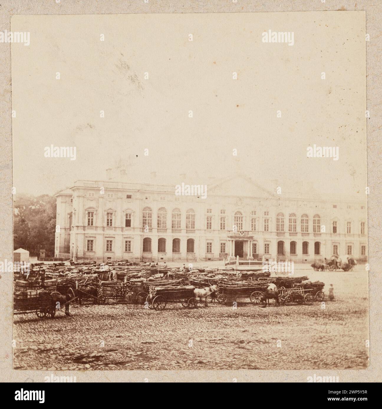 Warschau. Der Markt vor dem Krasi Paś; 1860 (1860-00-00-1860-00-00); Leopold (1850-1912) - Sammlung, Méyet Stockfoto