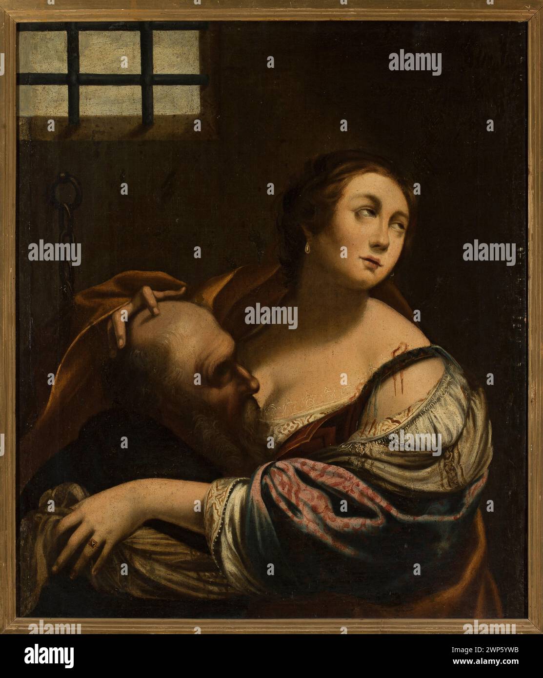 Französisches Gemälde „Caritas Roman“ von Simon Vouet, das nach 1624 entstand und das allegorische Thema der Caritas darstellt. Stockfoto