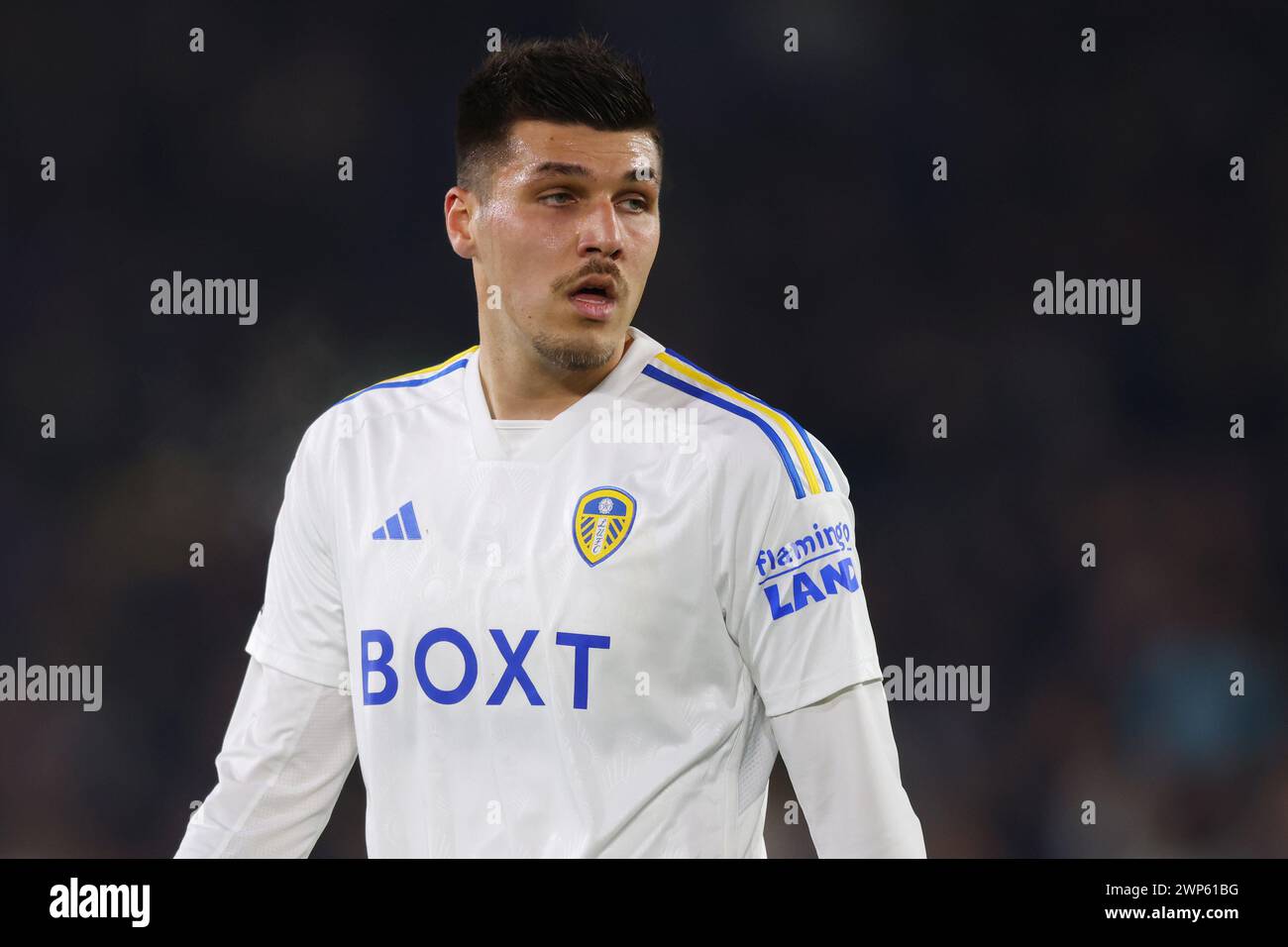 Leeds, Großbritannien. März 2024. Joel Piroe von Leeds United während des Sky Bet Championship Matches in Elland Road, Leeds. Der Bildnachweis sollte lauten: Gary Oakley/Sportimage Credit: Sportimage Ltd/Alamy Live News Stockfoto