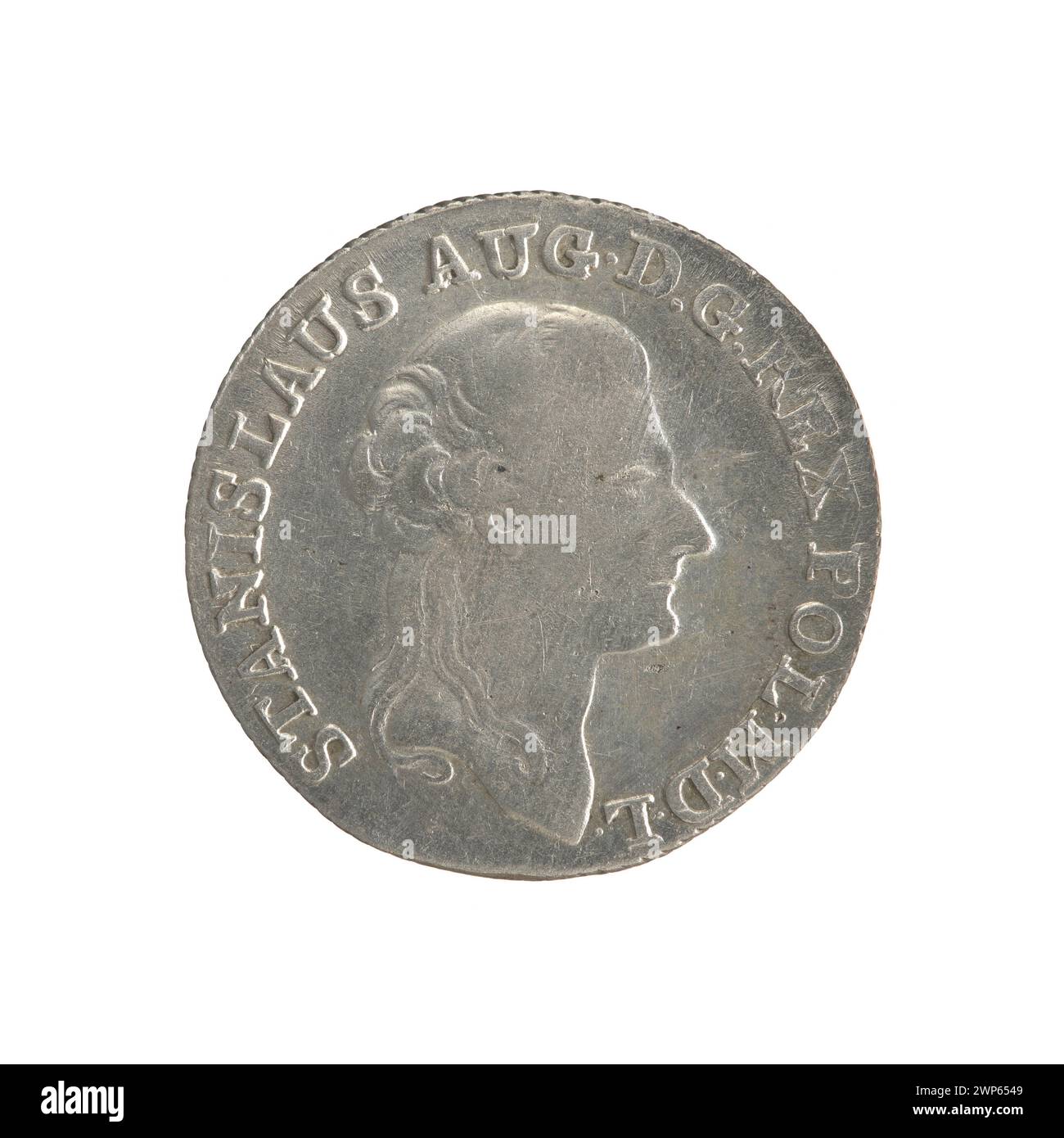 Die feierliche Krönung von König Stanisław August Poniatowski im Jahr 1792, die seine formelle Anerkennung als Herrscher über Polen feierte und die Rituale und Insignien der polnischen Monarchie des 18. Jahrhunderts widerspiegelte. Stockfoto