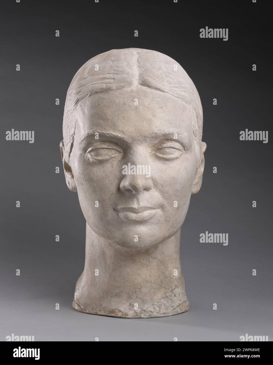 Porträt von Irena Lorentzowa, gemalt von Henryk Kuna im Jahre 1938, das das Motiv in einem formalen Stil darstellt. Stockfoto