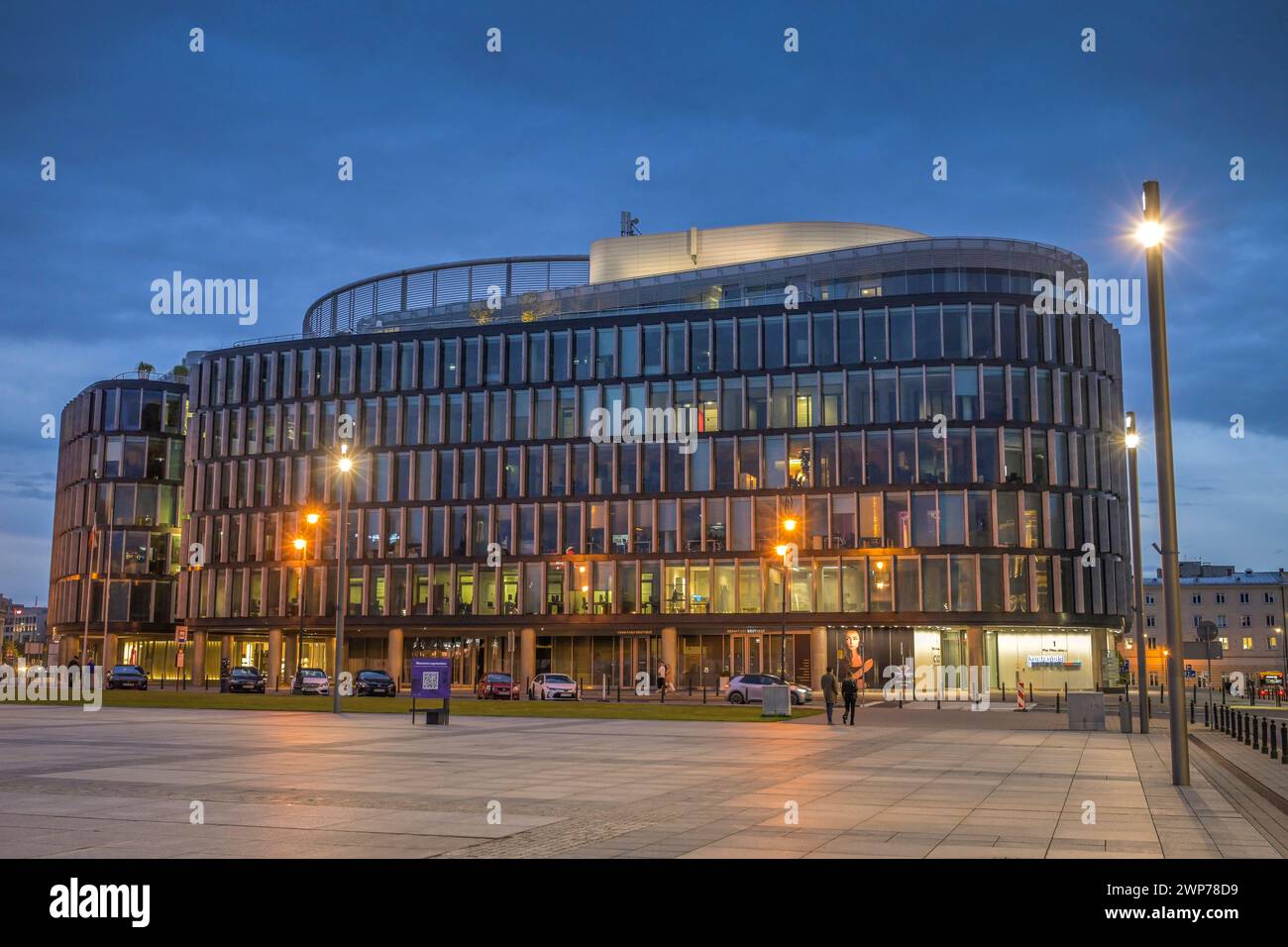 Geschäftszentrum Bürogebäude Metropolitan, Plac Marszałka Józefa Piłsudskiego, Warschau, Woiwodschaft Masowien, Polen Stockfoto