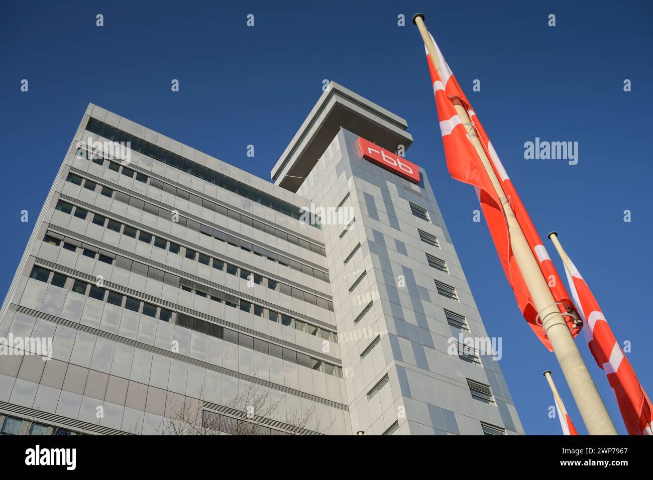 RBB Funkhaus, Masurenalle, Charlottenburg, Charlottenburg-Wilmersdorf, Berlin, Deutschland Stockfoto